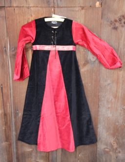 Kleid Jugend rot-schwarz